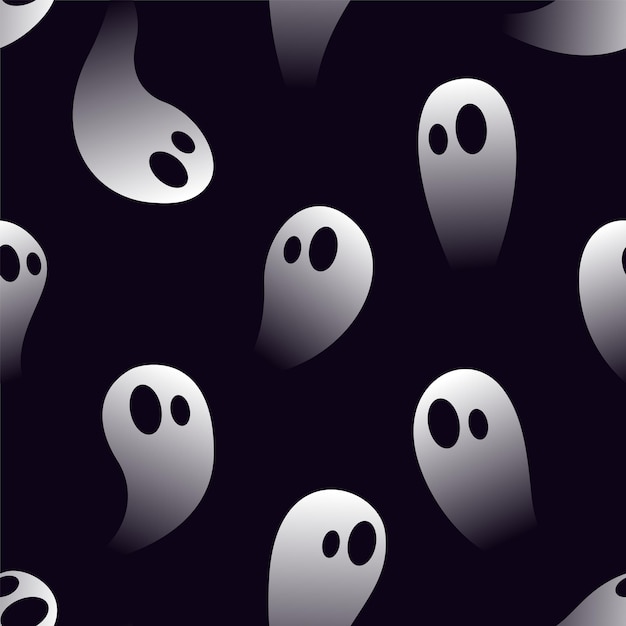 Vector little ghost pattern