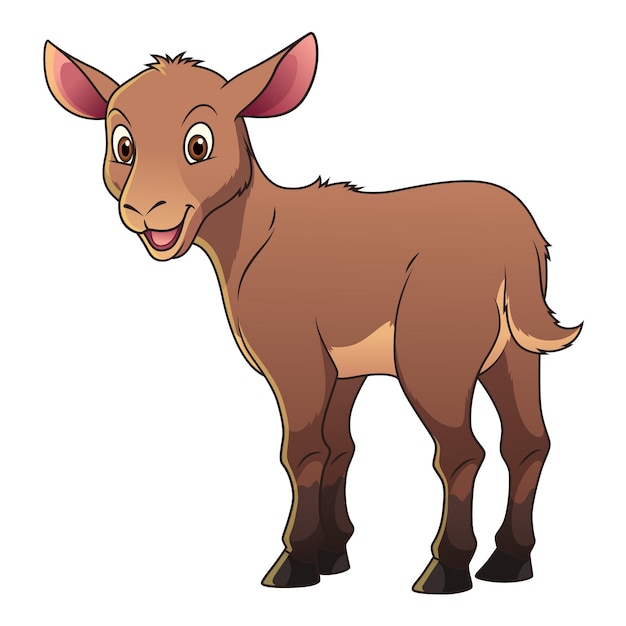 Little Goat Cartoon Animal Illustration