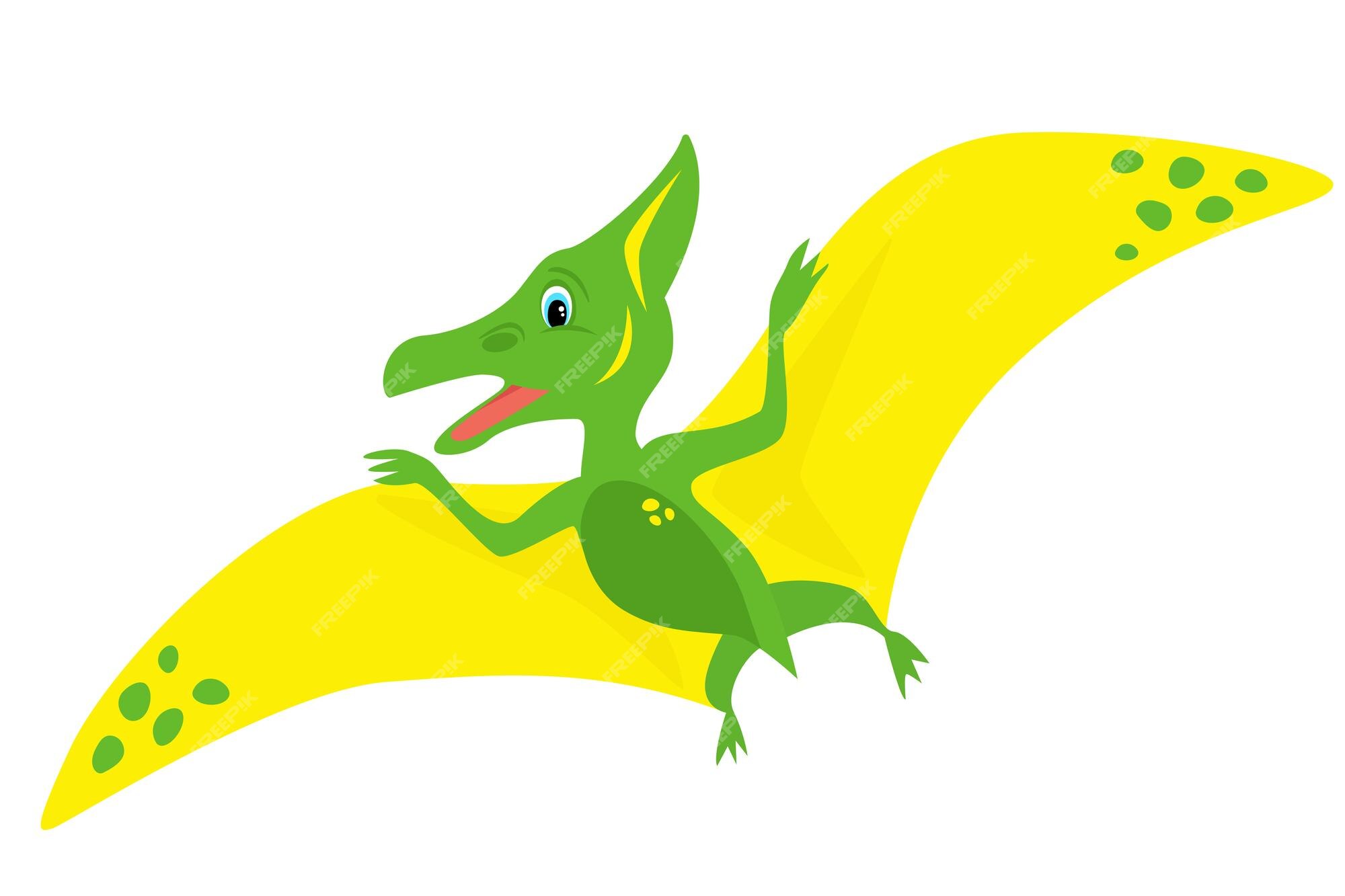 Cute Cartoon Baby Dinosaur Character Yellow Flying Pterodactyl,  Advertising, Monster, Pterodactyl PNG and Vector with Transparent  Background for Free Download