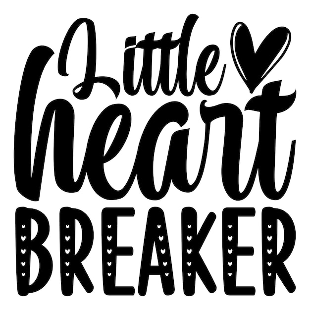 little heart breaker SVG