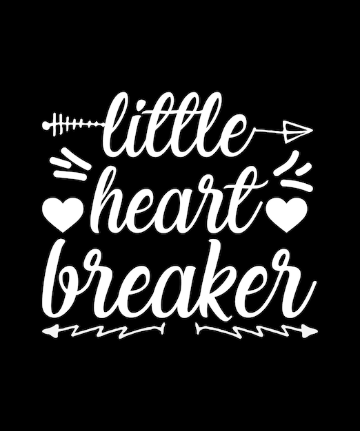 Футболка Little Heart Breaker ко дню святого Валентина