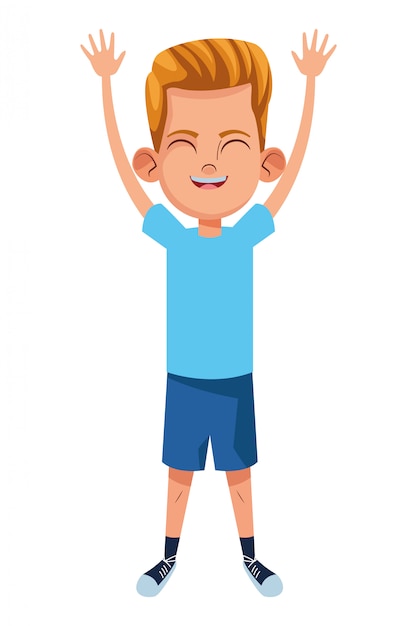 Vector little kid avatar cartoon character