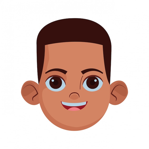 Happy Kid Avatar Funny Boy Profile Picture - Arte vetorial de