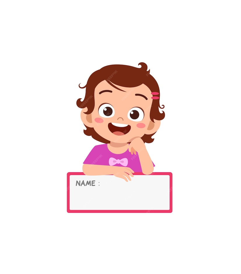 premium-vector-little-kid-holding-name-tag-and-feel-happy