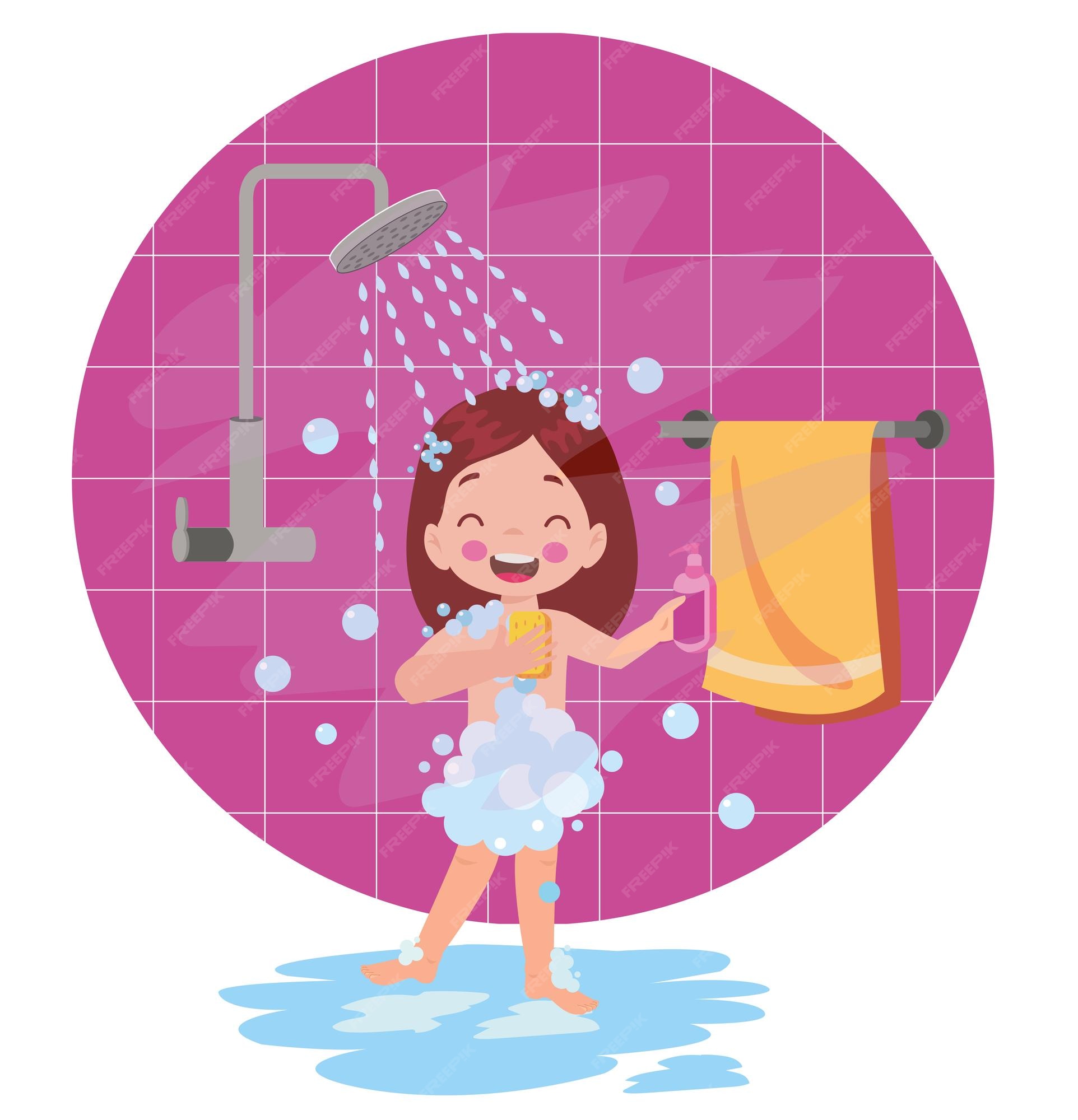 premium-vector-little-kid-take-a-shower-and-wash-body