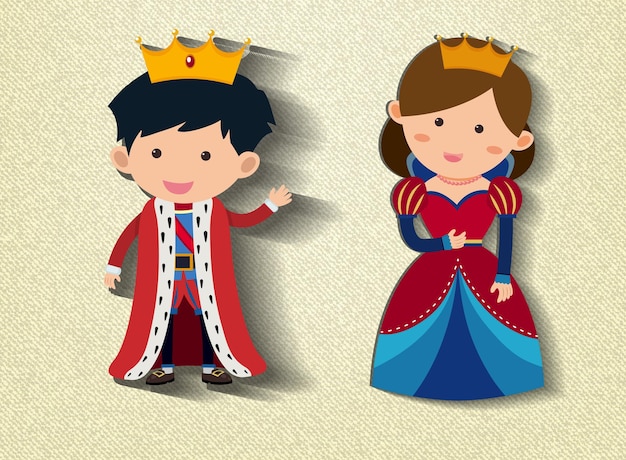 Маленький король и королева мультипликационный персонаж