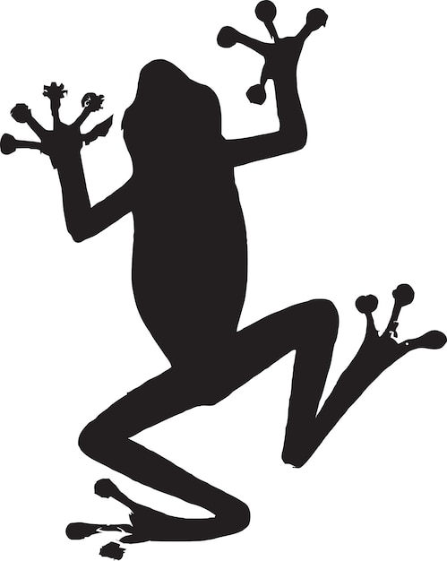 The Little Leaper Iconic Frog Icon Vector
