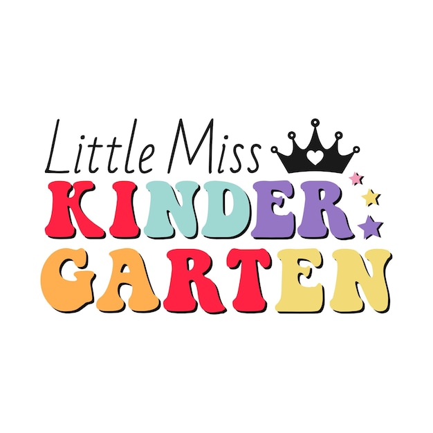 Little miss kindergarten ritorno a scuola insegnante di scuola materna inizio scuola materna pre k tshirt