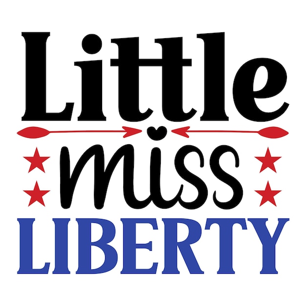 Little miss liberty SVG