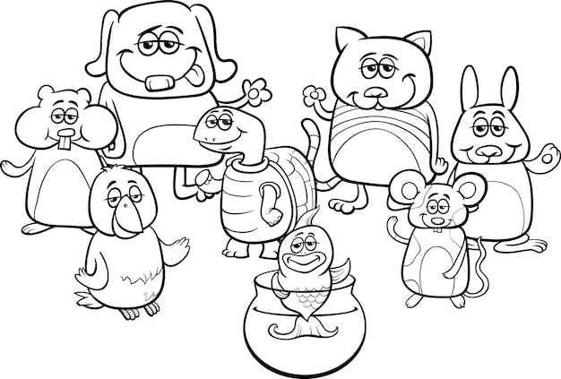 Little pets coloring book