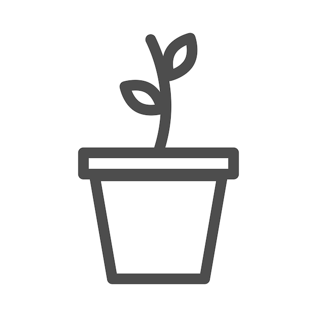 little plant vector illustration nature icon
