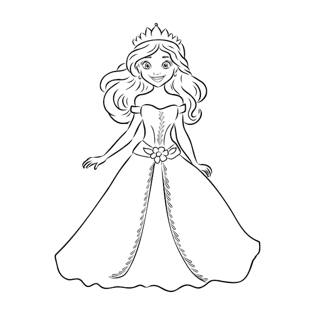 Little Princess Coloring page for kids