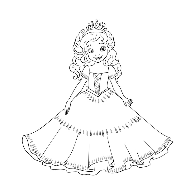 Little Princess Coloring page for kids