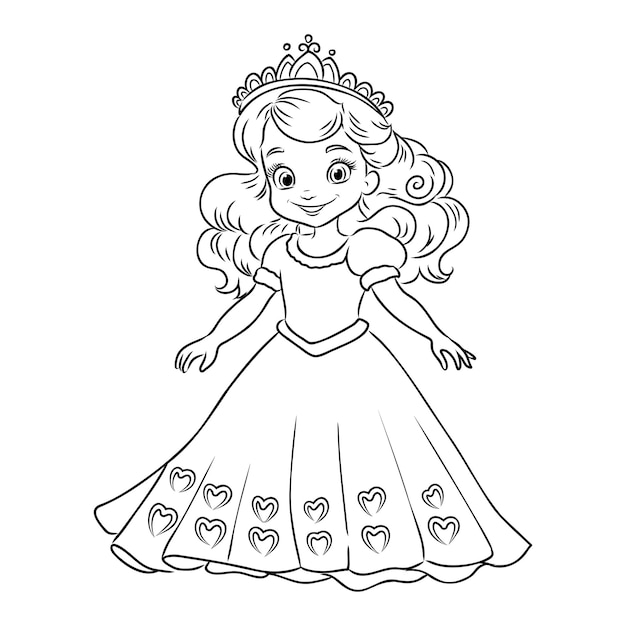 Little Princess Coloring page for kids