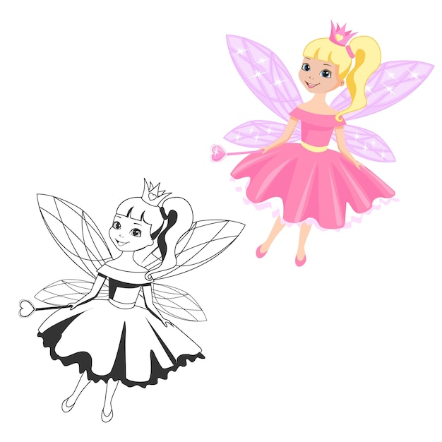 Little princesses in crowns