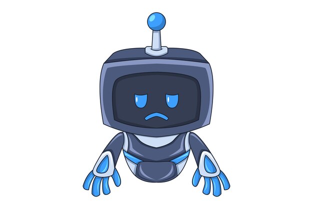 小さなロボットのキャラクターデザインイラスト