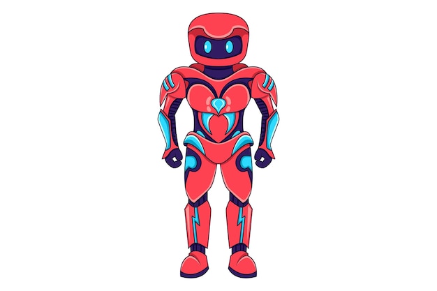 Little Robot Character Design Illustration