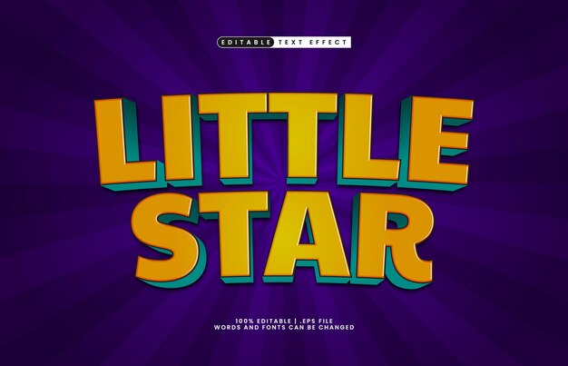 編集可能なテキストエフェクト - 子供とゲームのテキストスタイル