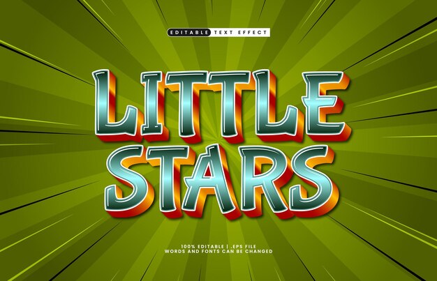 編集可能なテキストエフェクト - 子供とゲームのテキスト効果