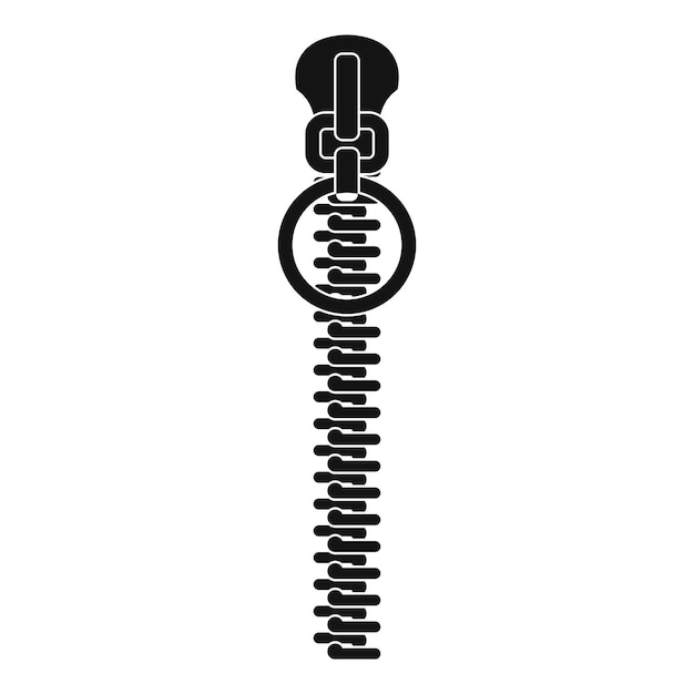 little zip icon simple illustration of little zip vector icon for web
