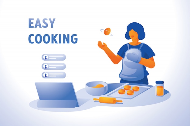 Live cooking at home with online course