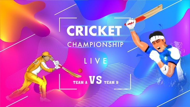 Live cricket kampioenschapsaffiche