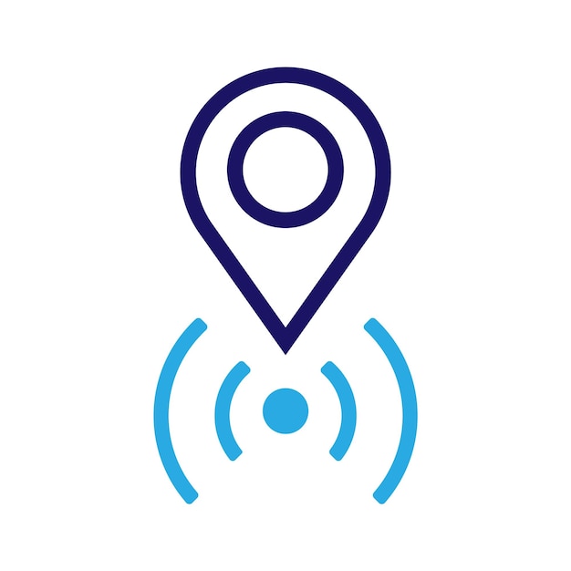 Vector live location icon vector illustrator