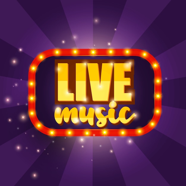 Live music banner design