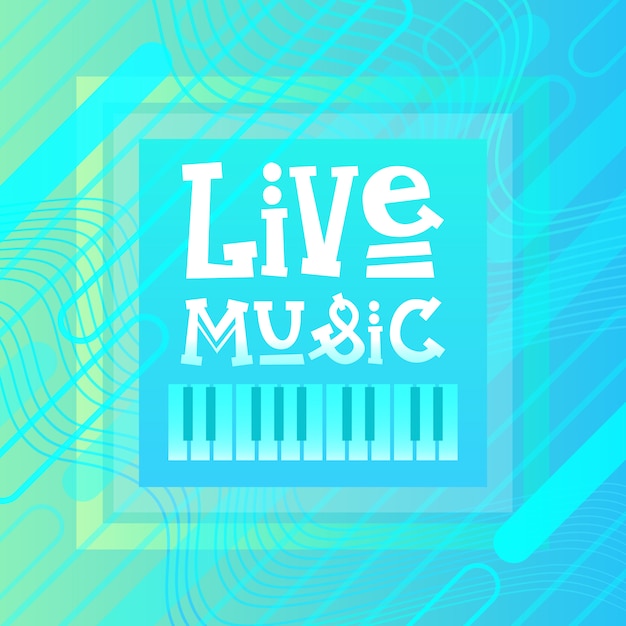 Live muziek concertaffiche festivalbanner