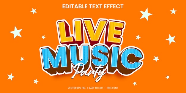 live muziek teksteffect