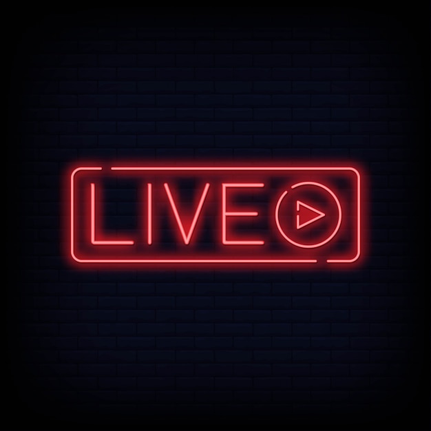 live neon sign