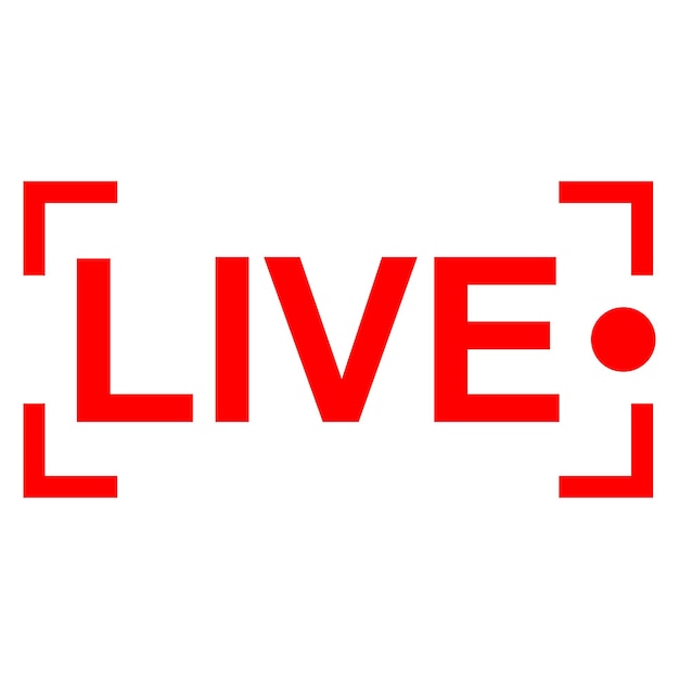 LIVE, postzegels en sticker vector