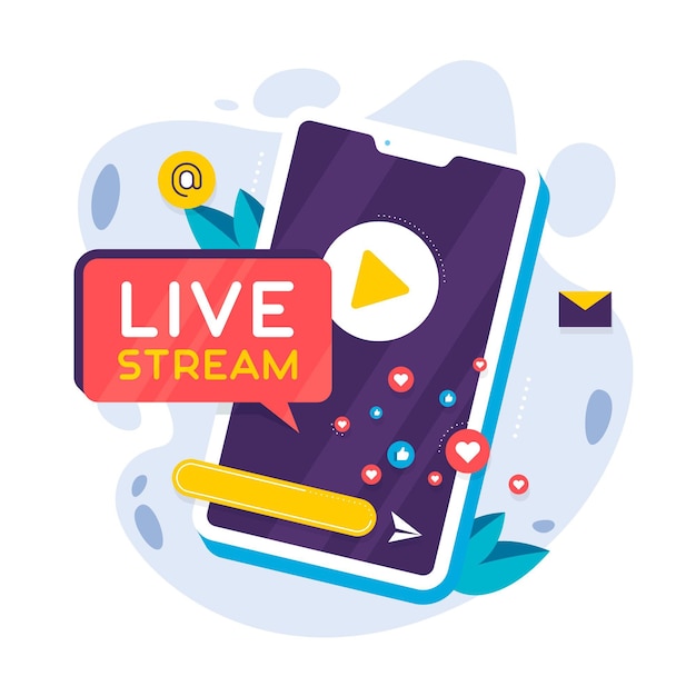 Concetto di streaming live