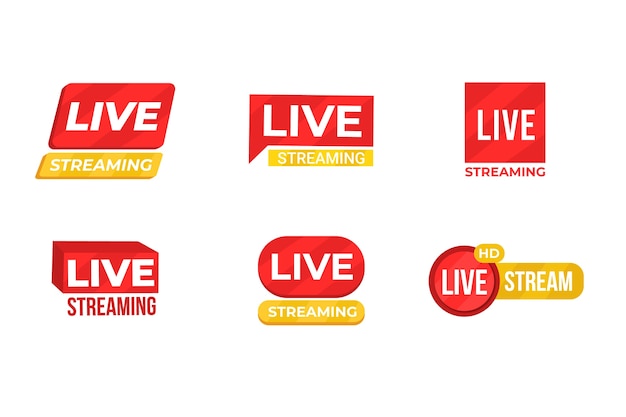 Live stream news banners template