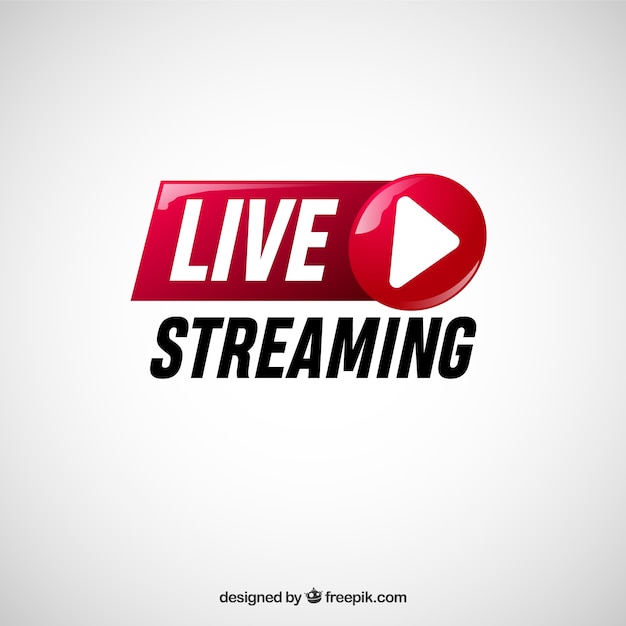 Vector live streaming background