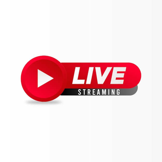 Vector live streaming banner design template