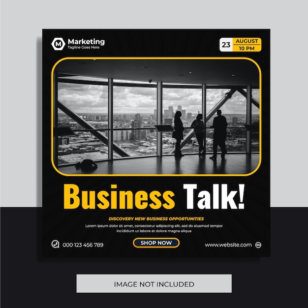 Vector live streaming business webinar workshop social media or instagram post template vector premium