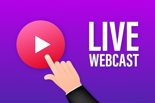 Live Webcast Button illustration