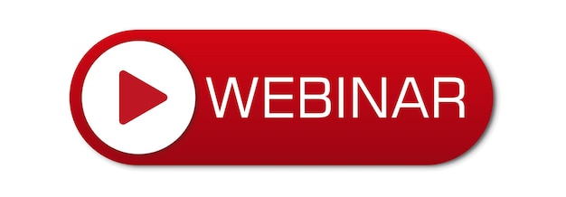 Live webinar Knoppictogram embleem Live webinar label Vectorillustratie