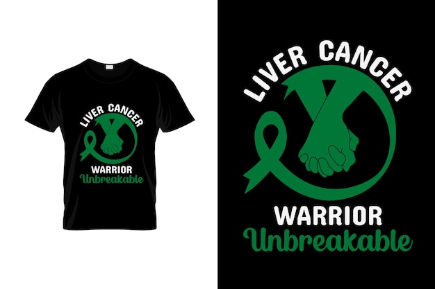 肝臓がんTシャツデザインまたは肝臓がんポスターデザイン肝臓がん引用肝臓がんTy