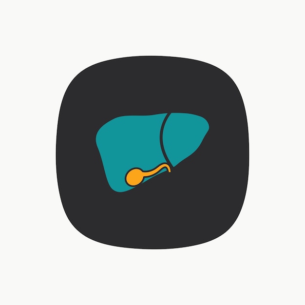 Liver icon graphic design vector illustration