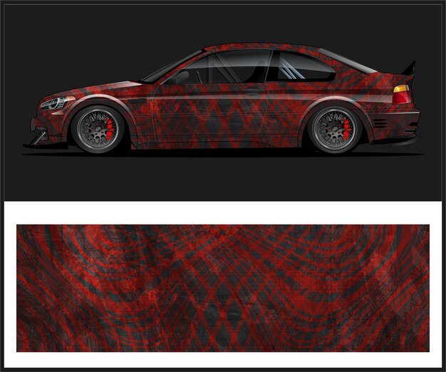 livery car wrap vectorafbeeldingen voor sportwagen