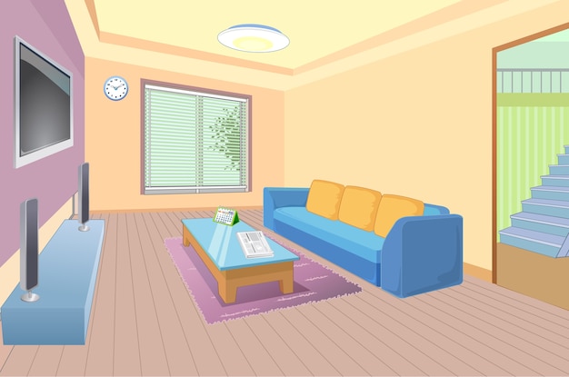 Vector living room