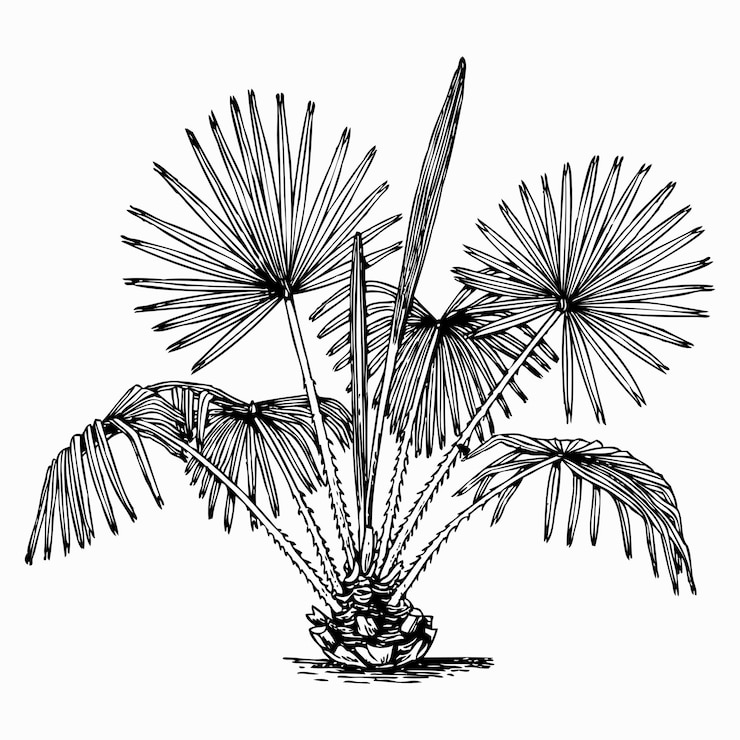 Vector livistona chinesis