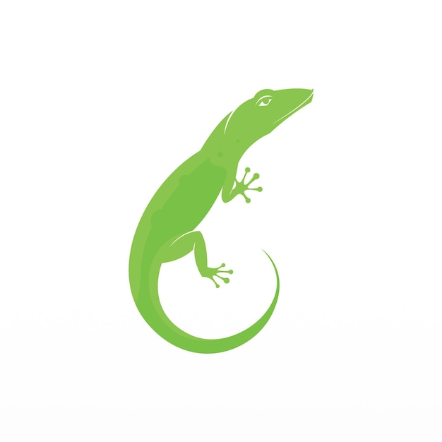 Vector lizard animal reptile logo design