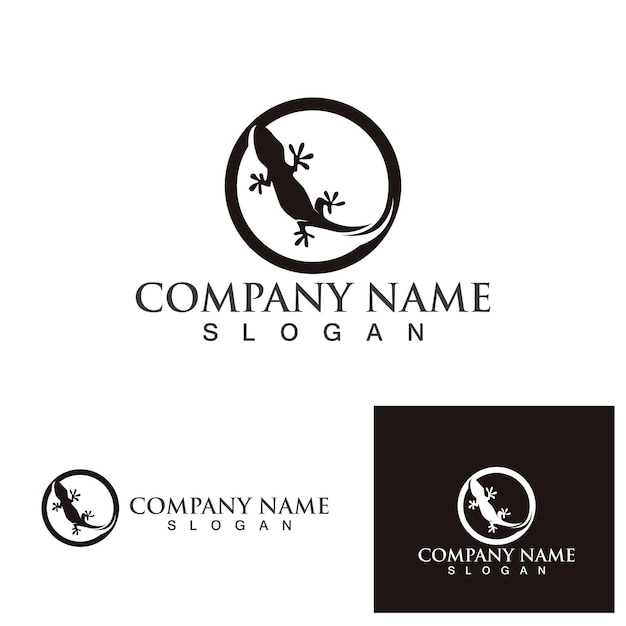 Lizard animals logo and symbols vector temlate