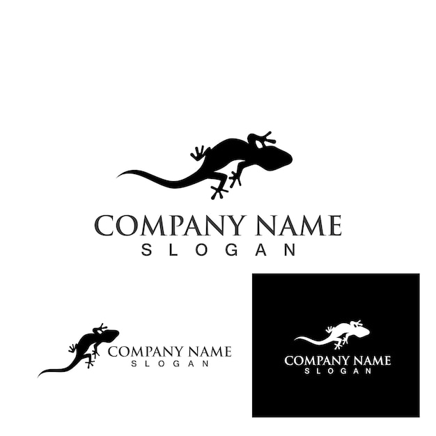 Lizard logo and symbol vector