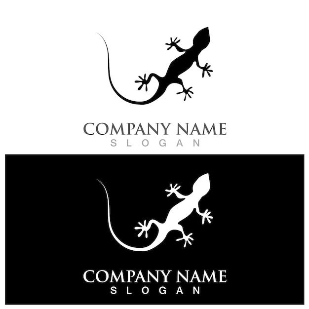 Lizard logo and vector template