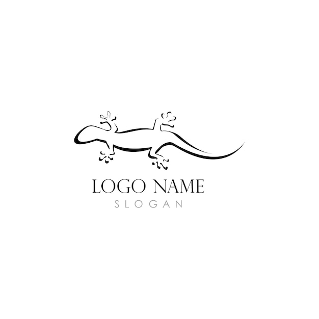 Lizard vector illustration logo