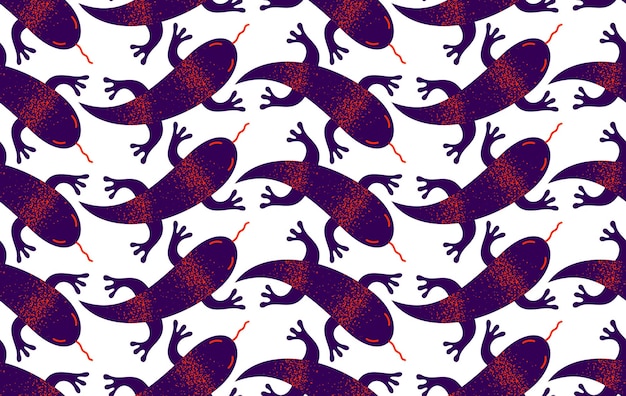 Vector lizards seamless textile vector background with a lot of reptiles endless texture stylish fabric or wallpaper design dangerous wild animals